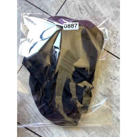 Victoria's Secret Black Mesh Panel Strappy Back Bodysuit L Large Gold Hardware - Picture 9 of 9